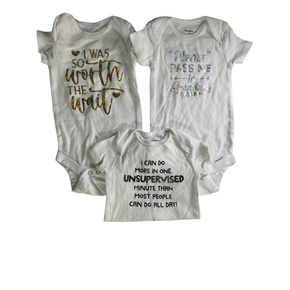 Gerber 3-6 months New onesie graphic custom made - Picture 1 of 4